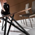 Tavolo da pranzo in legno e metallo offerta promozione (1)